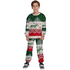 Merry Christmas Ugly Kids  Sweatshirt Set by artworkshop