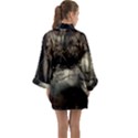 Owl Knight Long Sleeve Satin Kimono View2