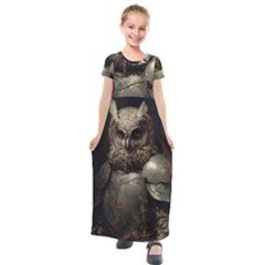 Owl Knight Kids  Short Sleeve Maxi Dress