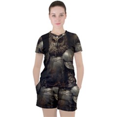 Owl Knight Women s T-shirt And Shorts Set