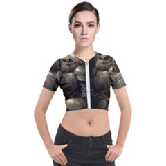 Owl Knight Short Sleeve Cropped Jacket