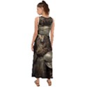 Owl Knight V-Neck Chiffon Maxi Dress View2