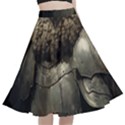 Owl Knight A-Line Full Circle Midi Skirt With Pocket View1