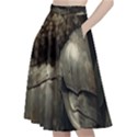 Owl Knight A-Line Full Circle Midi Skirt With Pocket View2