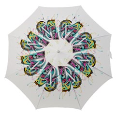 Graffiti Love Straight Umbrellas by essentialimage