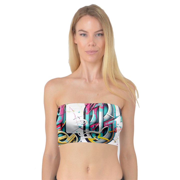 Graffiti Love Bandeau Top