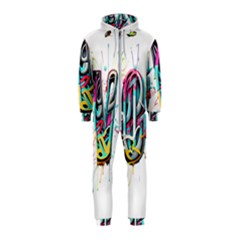 Graffiti Love Hooded Jumpsuit (kids)