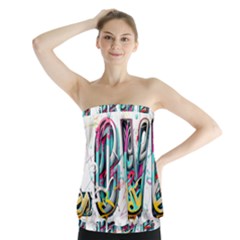 Graffiti Love Strapless Top by essentialimage