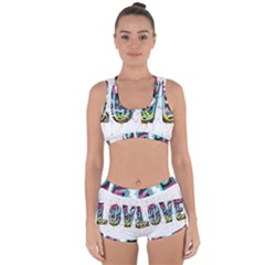 Graffiti Love Racerback Boyleg Bikini Set by essentialimage