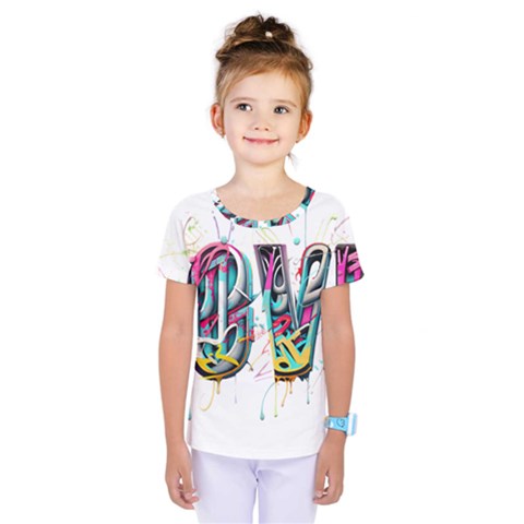 Graffiti Love Kids  One Piece T-shirt by essentialimage