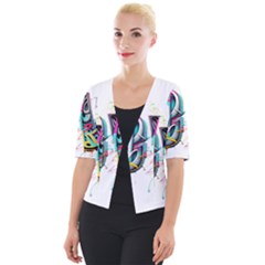 Graffiti Love Cropped Button Cardigan by essentialimage