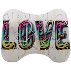 Graffiti Love Head Support Cushion by essentialimage