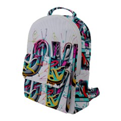 Graffiti Love Flap Pocket Backpack (large) by essentialimage