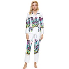 Graffiti Love Womens  Long Sleeve Velvet Pocket Pajamas Set by essentialimage