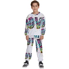 Graffiti Love Kids  Sweatshirt Set by essentialimage