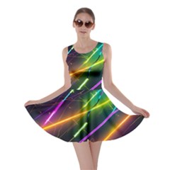 Vibrant Neon Dreams Skater Dress by essentialimage