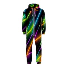 Vibrant Neon Dreams Hooded Jumpsuit (kids)