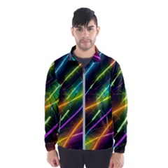 Vibrant Neon Dreams Men s Windbreaker