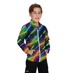 Vibrant Neon Dreams Kids  Windbreaker