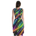 Vibrant Neon Dreams Sleeveless Chiffon Dress   View2