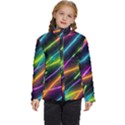 Vibrant Neon Dreams Kids  Puffer Bubble Jacket Coat View1