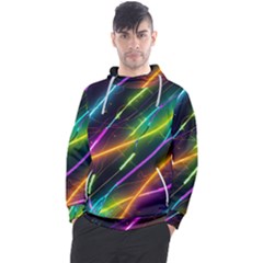 Vibrant Neon Dreams Men s Pullover Hoodie