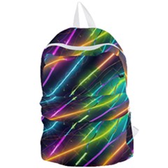 Vibrant Neon Dreams Foldable Lightweight Backpack by essentialimage