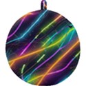 Vibrant Neon Dreams Round Trivet View2