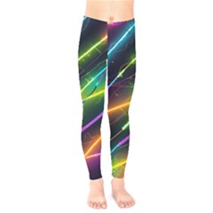 Vibrant Neon Dreams Kids  Classic Winter Leggings