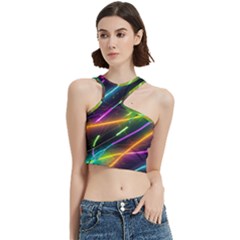 Vibrant Neon Dreams Cut Out Top by essentialimage