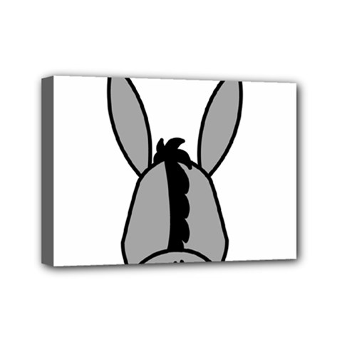 Donkey Ass Funny Nice Cute Floppy Mini Canvas 7  X 5  (stretched) by Sarkoni