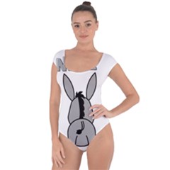 Donkey Ass Funny Nice Cute Floppy Short Sleeve Leotard  by Sarkoni