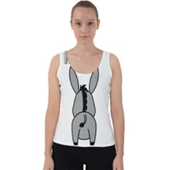 Donkey Ass Funny Nice Cute Floppy Velvet Tank Top by Sarkoni