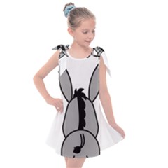 Donkey Ass Funny Nice Cute Floppy Kids  Tie Up Tunic Dress by Sarkoni