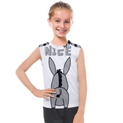 Donkey Ass Funny Nice Cute Floppy Kids  Mesh Tank Top by Sarkoni