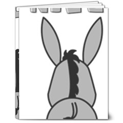 Donkey Ass Funny Nice Cute Floppy 8  X 10  Hardcover Notebook by Sarkoni