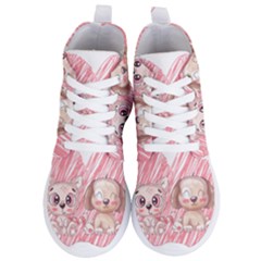 Paw Dog Pet Puppy Canine Cute Women s Lightweight High Top Sneakers by Sarkoni