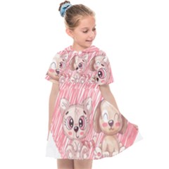 Paw Dog Pet Puppy Canine Cute Kids  Sailor Dress by Sarkoni