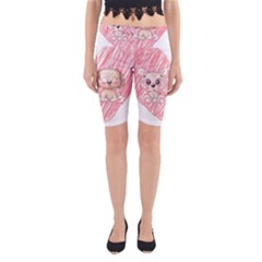 Cat Kitten Feline Pet Animal Cute Yoga Cropped Leggings by Sarkoni