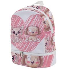 Paw Dog Pet Puppy Canine Cute Zip Bottom Backpack