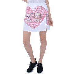 Paw Dog Pet Puppy Canine Cute Tennis Skirt by Sarkoni