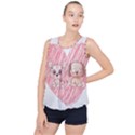 Cat Kitten Feline Pet Animal Cute Bubble Hem Chiffon Tank Top View1