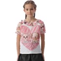 Cat Kitten Feline Pet Animal Cute Kids  Frill Chiffon Blouse View1