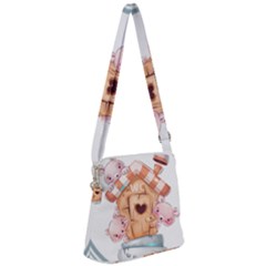 House Pet Animal Cute Zipper Messenger Bag by Sarkoni