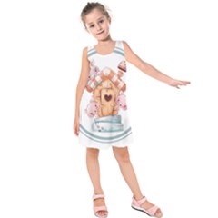 House Pet Animal Cute Kids  Sleeveless Dress by Sarkoni