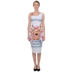 House Pet Animal Cute Sleeveless Pencil Dress