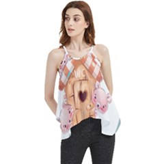 House Pet Animal Cute Flowy Camisole Tank Top