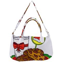 Milk Cookies Christmas Holidays Removable Strap Handbag by Sarkoni