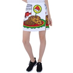 Milk Cookies Christmas Holidays Tennis Skirt by Sarkoni