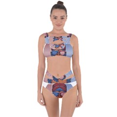 Gorilla Ape Zoo Mammal Usa Bandaged Up Bikini Set  by Sarkoni